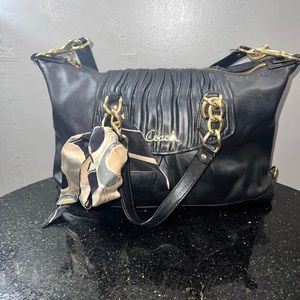 Coach Black Leather Satchel